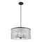 Z-Lite Glacier Pendant, 5-Light, 19 In.W x 10 In.H, Matte Black/Clear 1943P18-MB - alternate 6